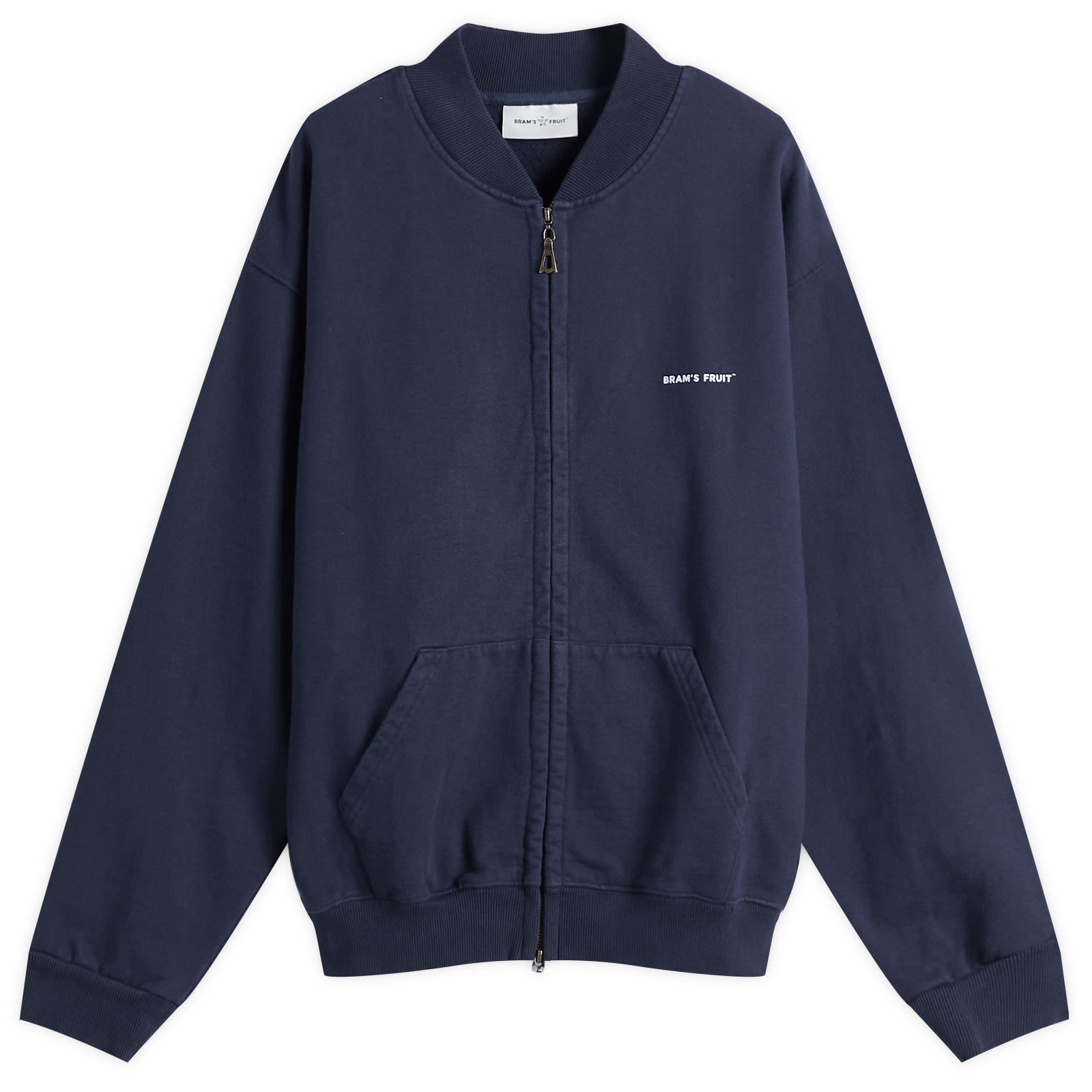 Bram’s Fruit Men’s Eyelet Zip Up Navy