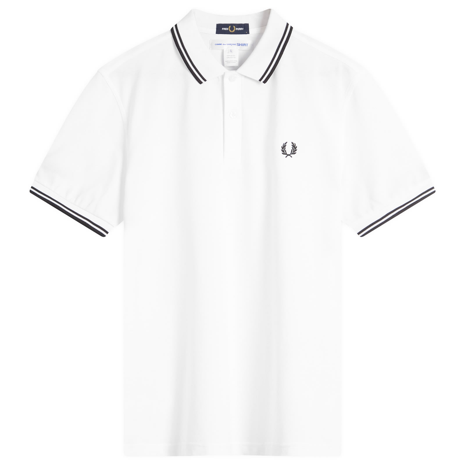 Tシャツ・カットソー COMME des GARCONS \"CdG x Fred Perry\" polo shirt CDG Shirt - CDG Shirt X Fred Perry Short Sleeve Striped Polo