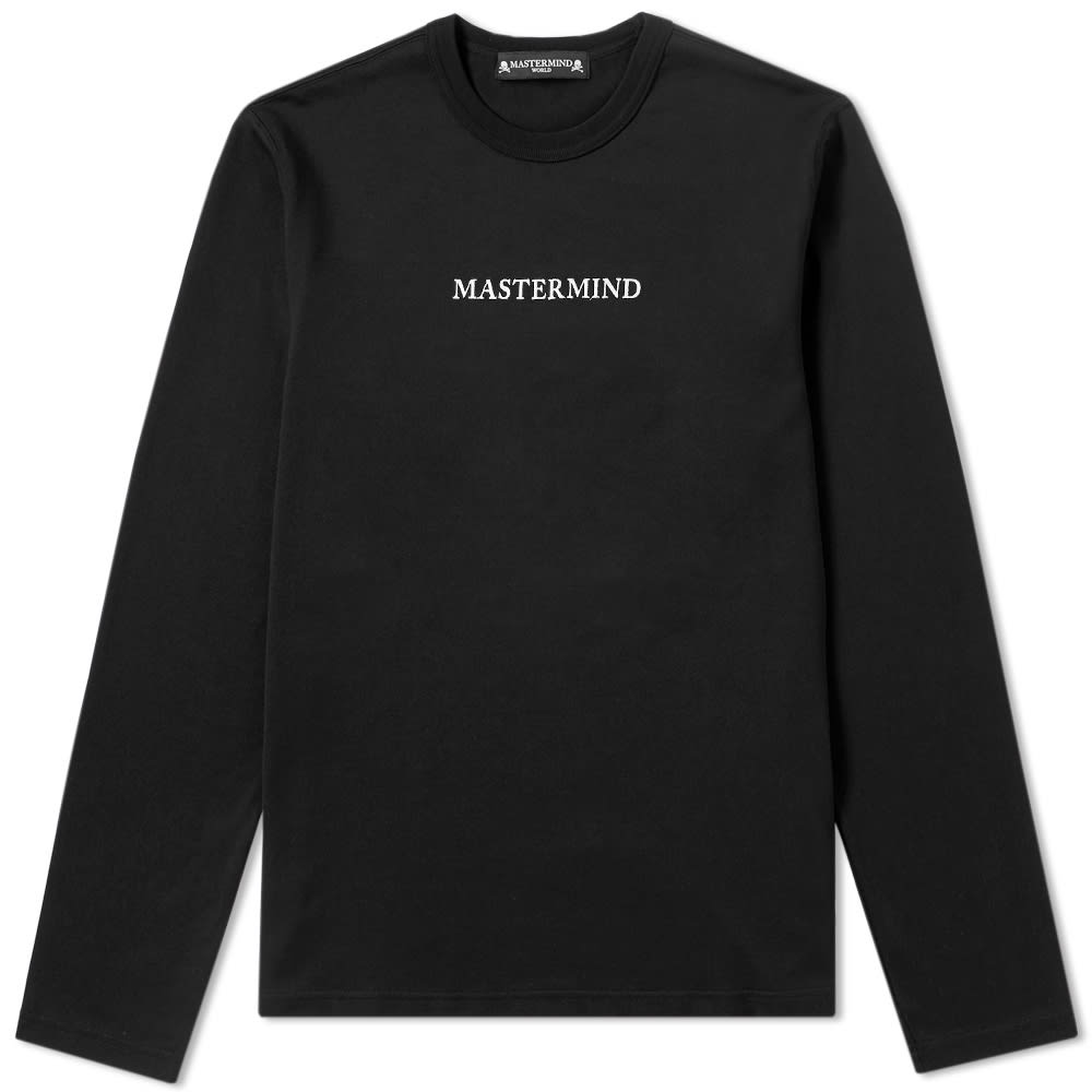 新品タグ付き　MASTERMIND WORLD ロングスリーブ Tシャツ MASTERMIND WORLD Long Sleeve Embroidered Logo Tee Black