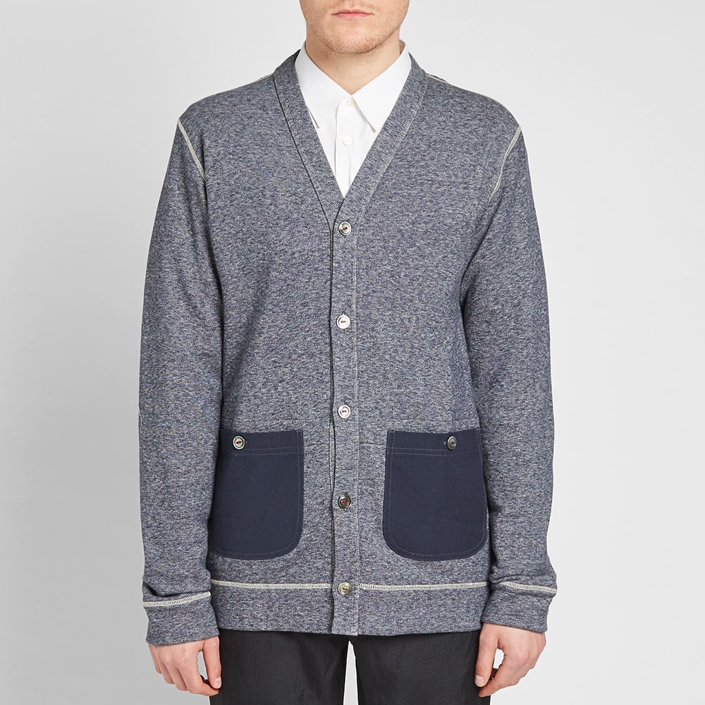 Junya Watanabe MAN Patch Pocket Cardigan Navy | END. (US)