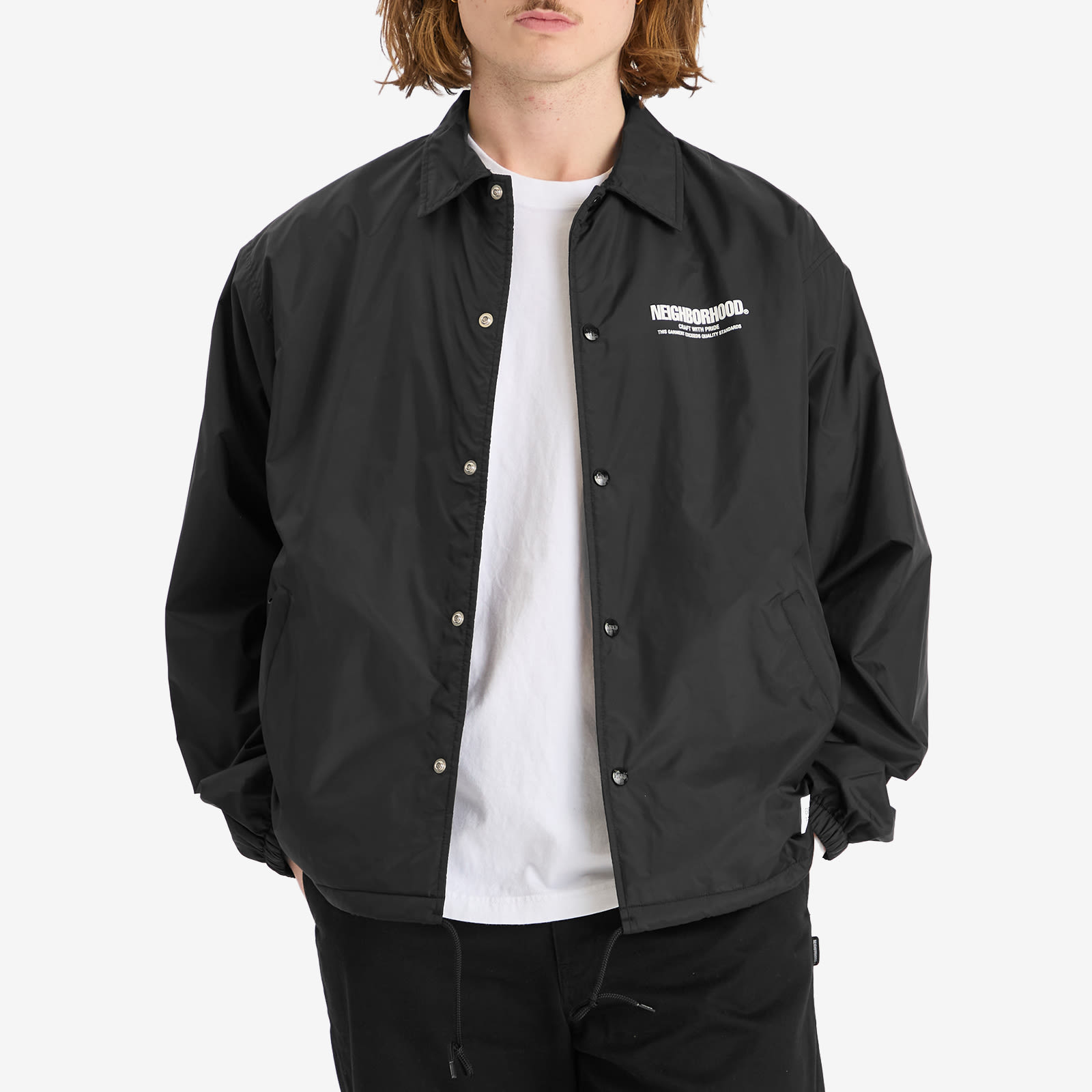 NEIGHBORHOOD ブラック Windbreaker1ジャケット 中古・古着通販】NEIGHBORHOOD (ネイバーフッド) WINDBREAKER JACKET-1