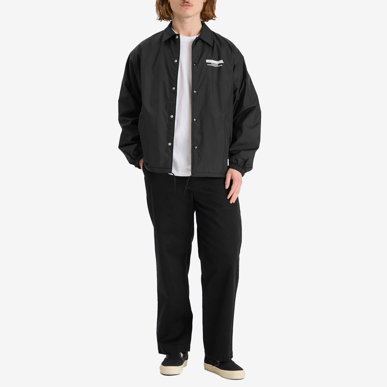 Neighborhood Men's Windbreaker Jacket-1 Black - Curated Menswear