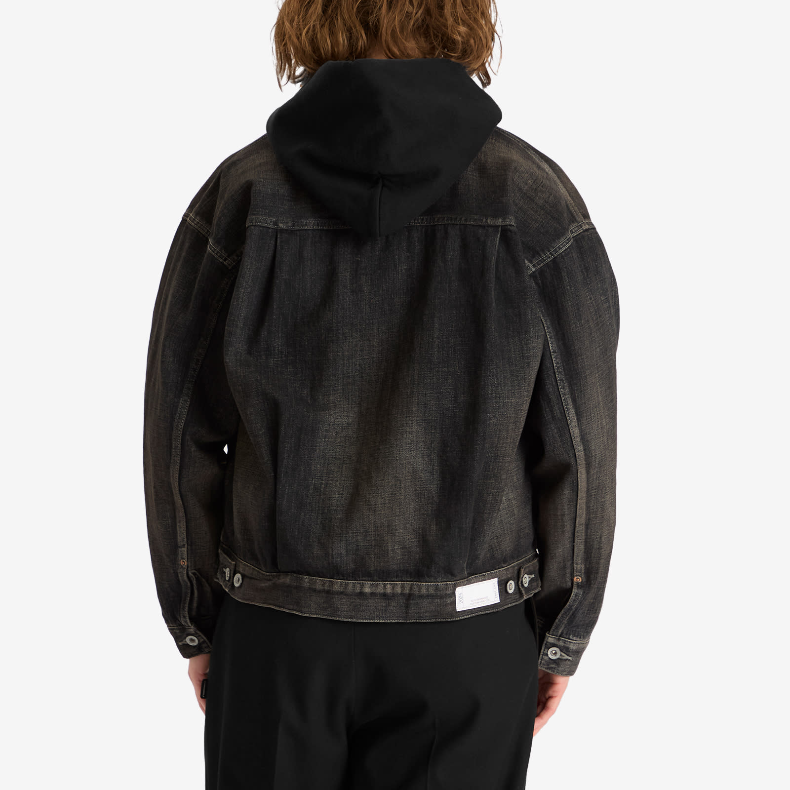 Neighborhood Men's Washed Denim Type-2 Jacket Black - Curated Menswear
