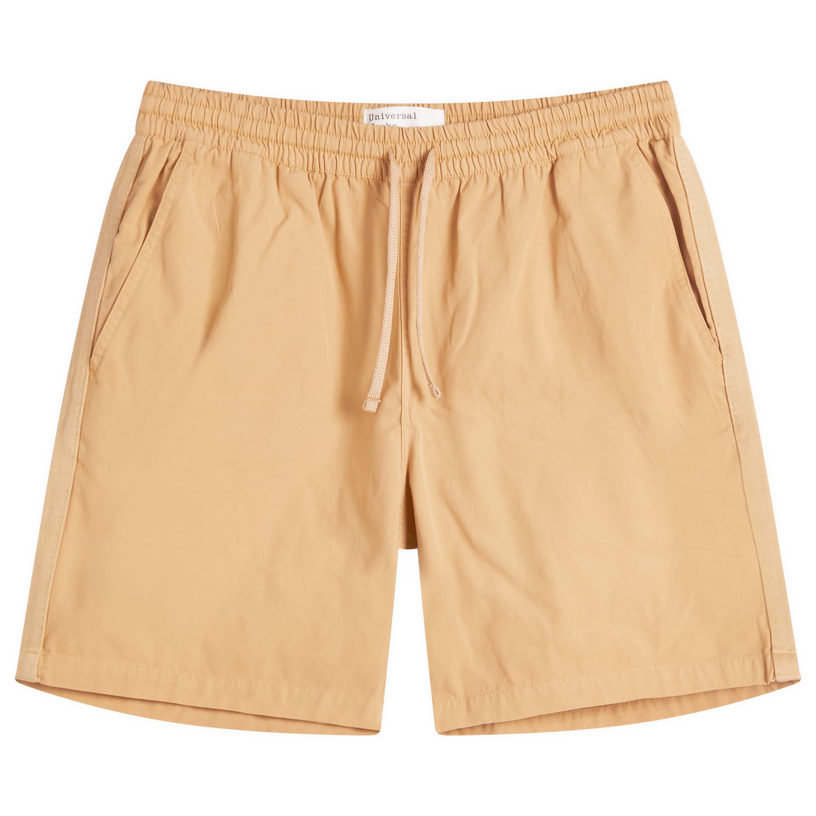 Universal Works Men’s Summer Canvas Beach Short Dark Sand