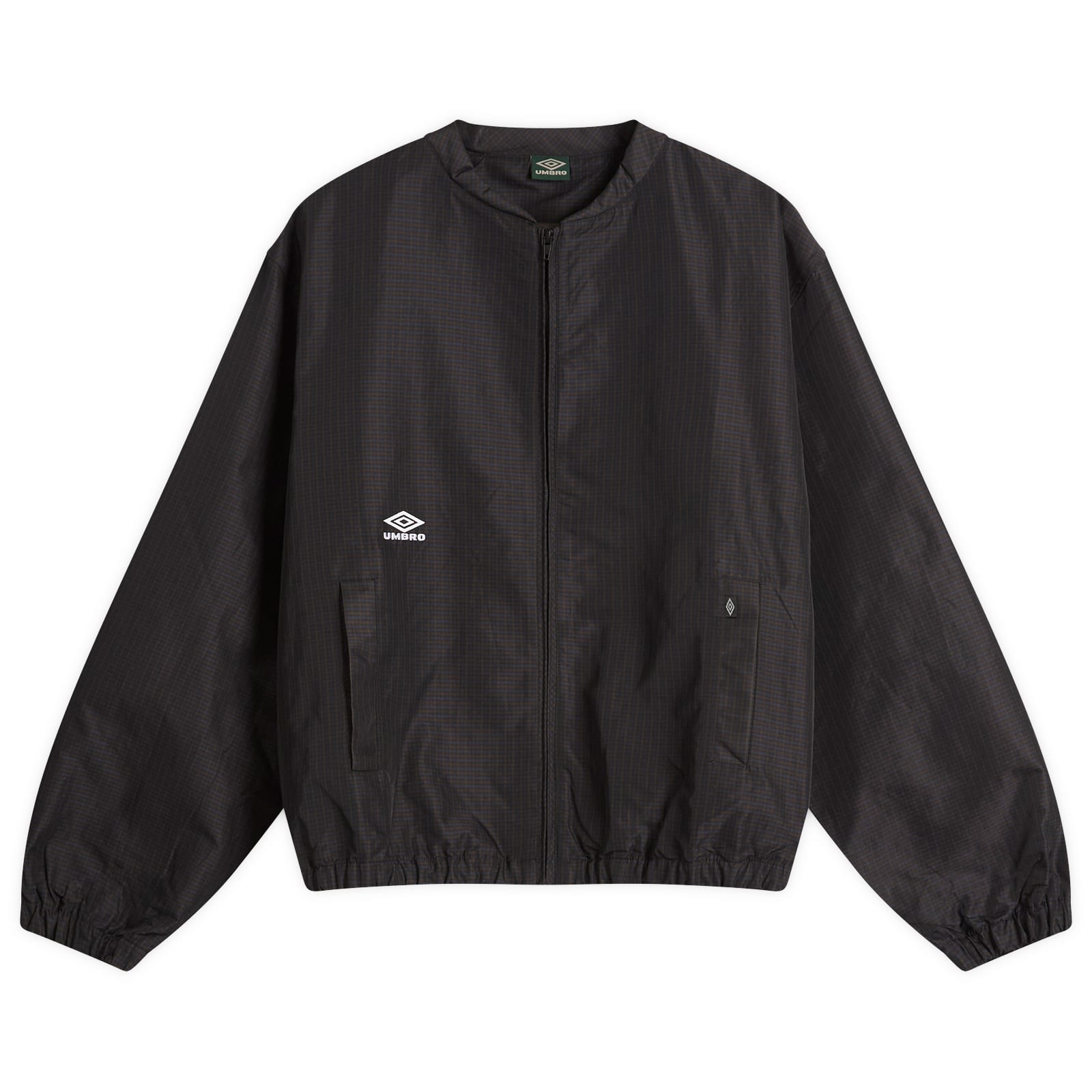 Umbro by Slam Jam Men's Micro Check Bomber Jacket Navy | UBMW0263