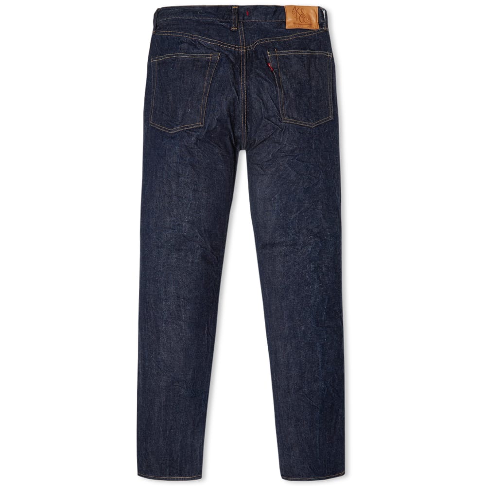 kaptain sunshine baggy cut straight denim pants
