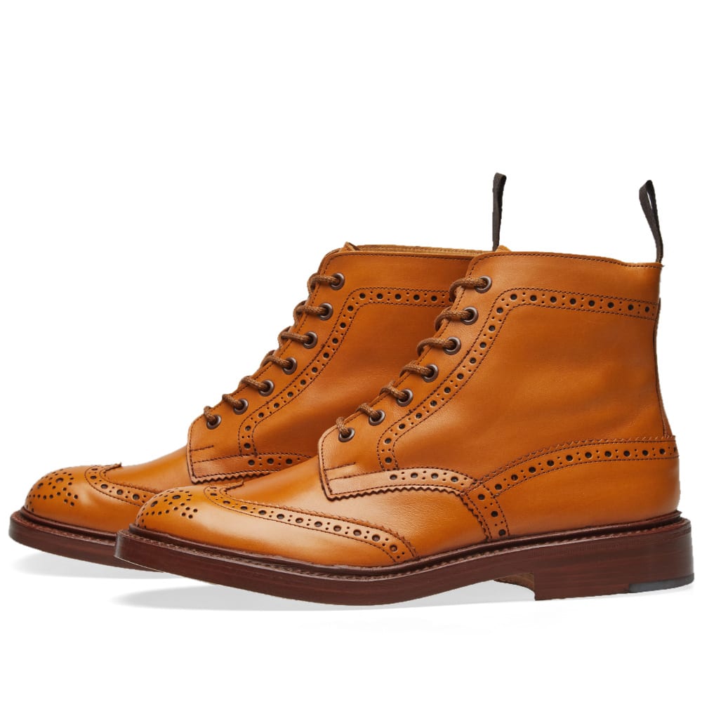 Tricker's Stow Brogue Derby Boot Acorn Antique | END. (US)