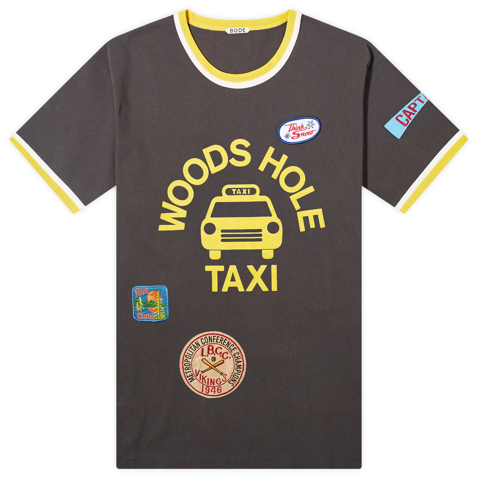 BODE Discount Taxi Patch T-Shirt Black & Multi | END. (AR)