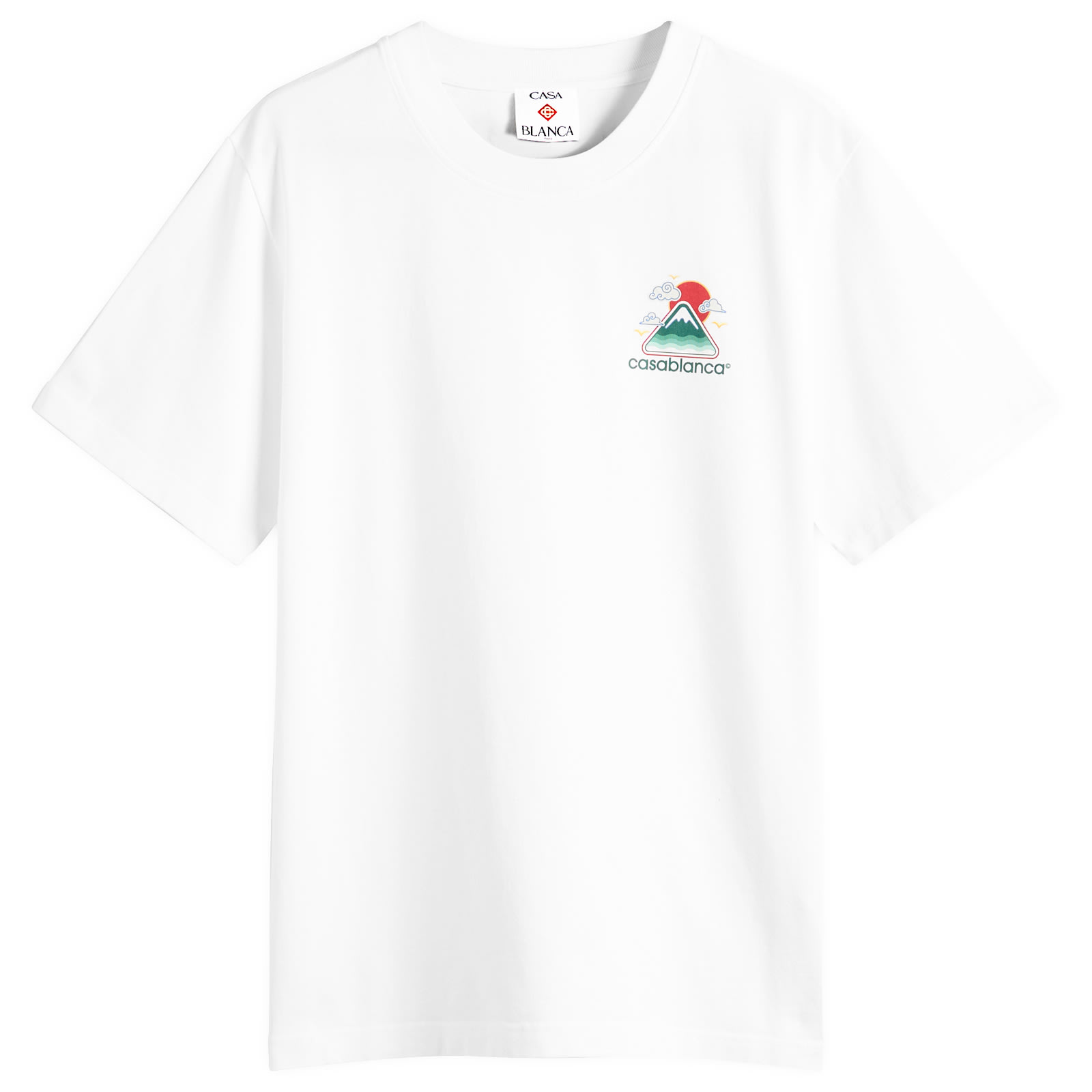 [CASABLANCA]Montagne Ondulee ロゴプリント Tシャツ CASABLANCA Montagne Ondulée Logo-Print Cotton-Jersey T-Shirt