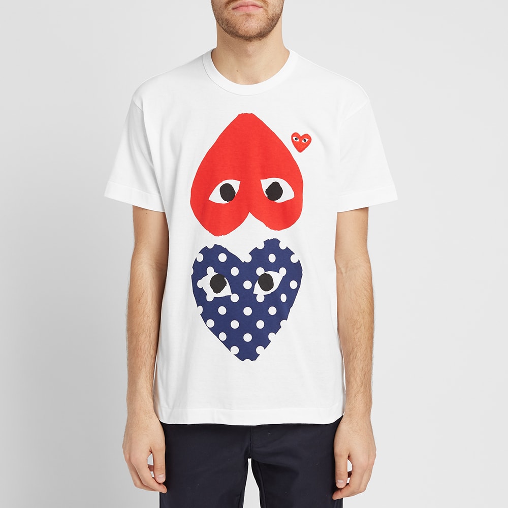 heart polka dot shirt