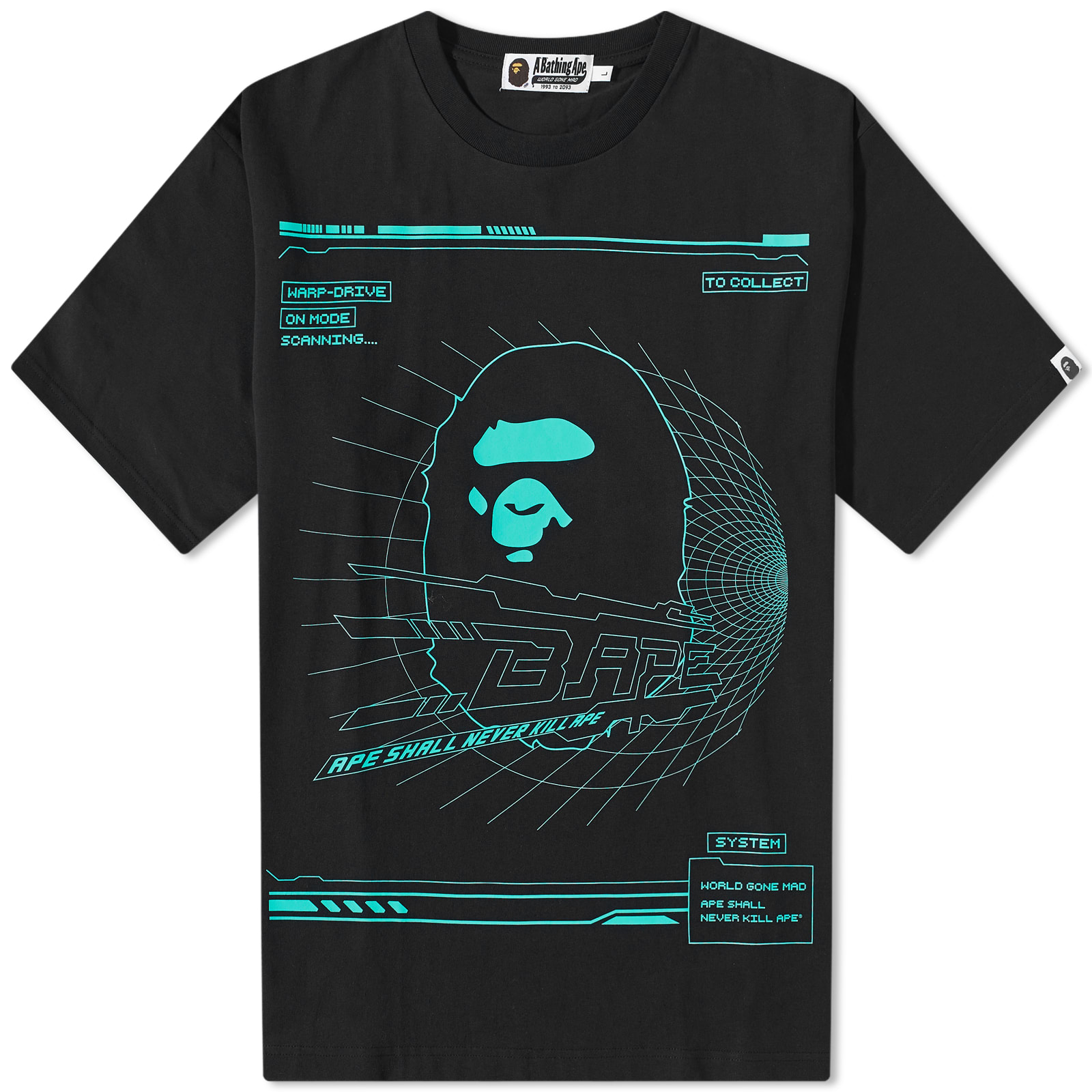 A Bathing Ape Bathing Ape Relaxed Fit TShirt Black END. (GB)