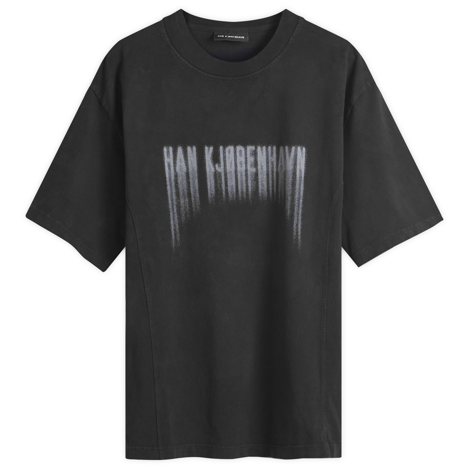 【関税込み】Han Kjobenhavn ブラック Faded Logo フーディ 242827M202003_1.jpg