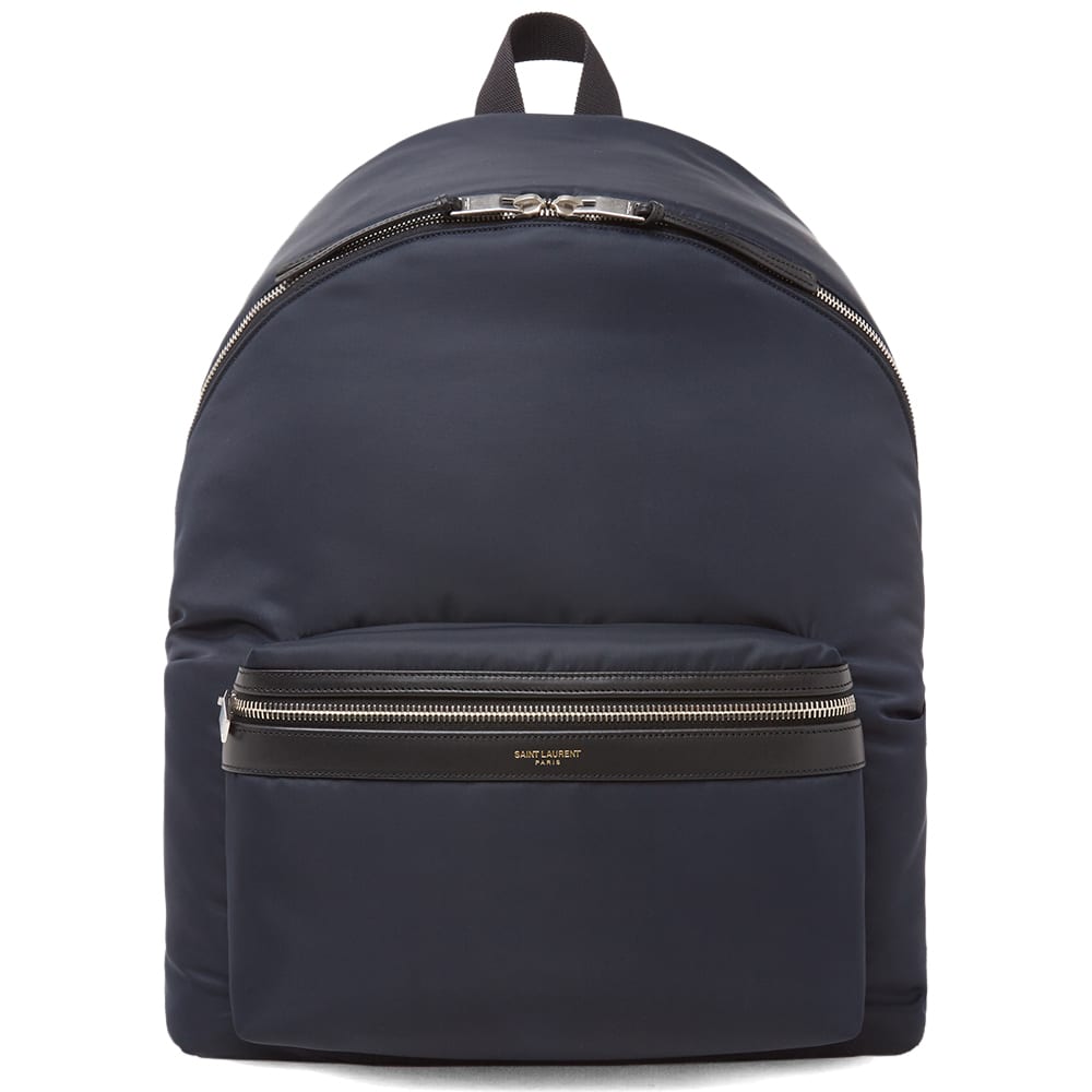 Saint Laurent Nylon Backpack Navy | END.