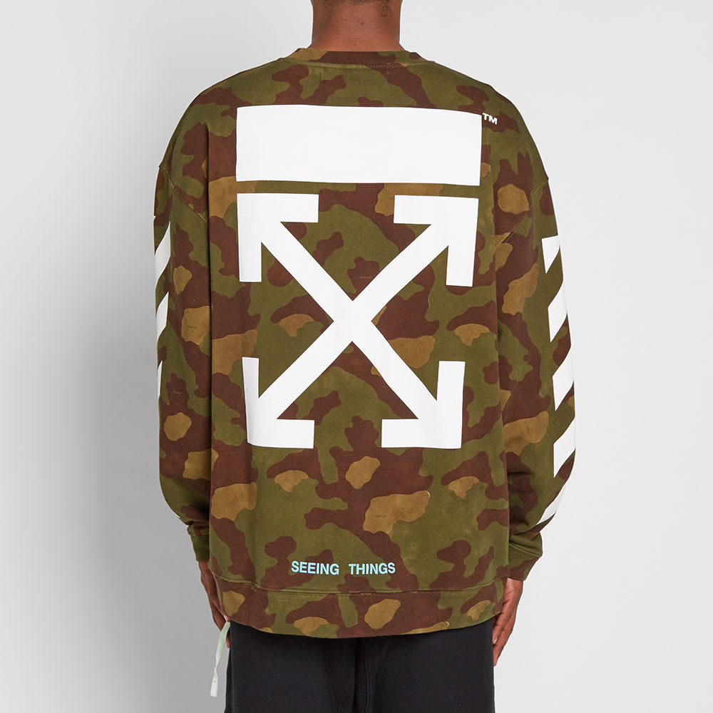 off white camouflage pullover