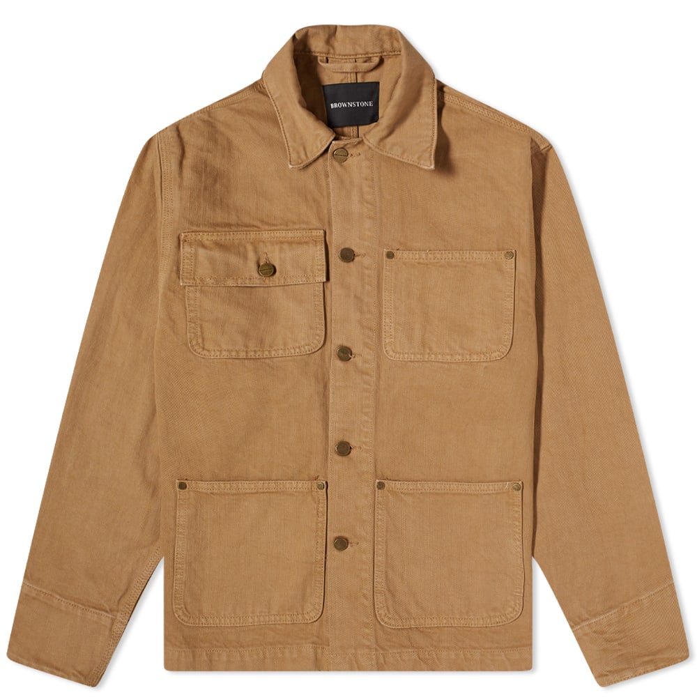 Brownstone Selvedge Chore Coat Khaki END. (AR)