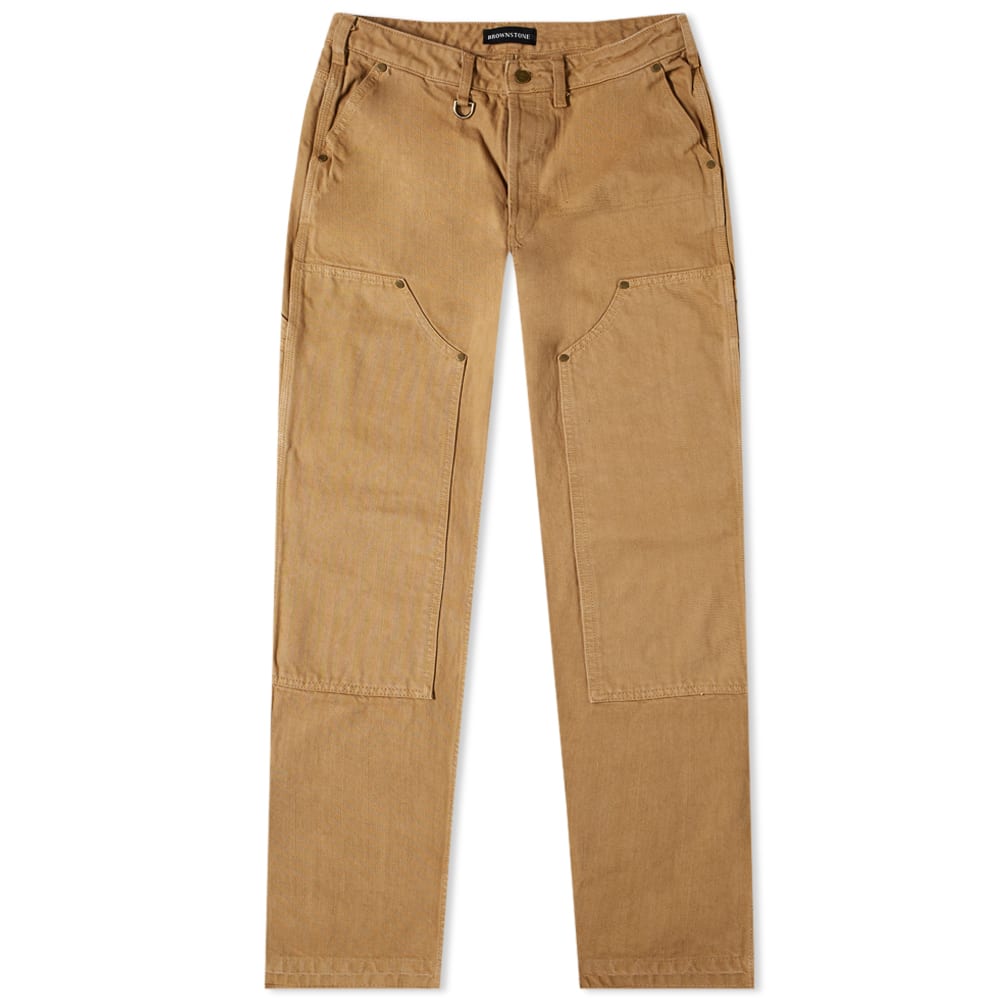 Brownstone Selvedge Double Knee Jeans Khaki END. (US)
