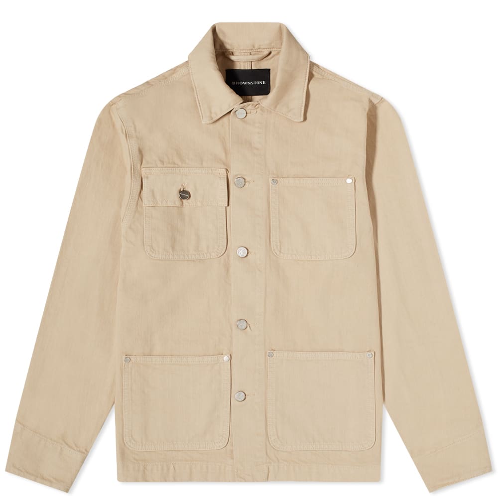 Brownstone Selvedge Chore Coat Off White END. (US)