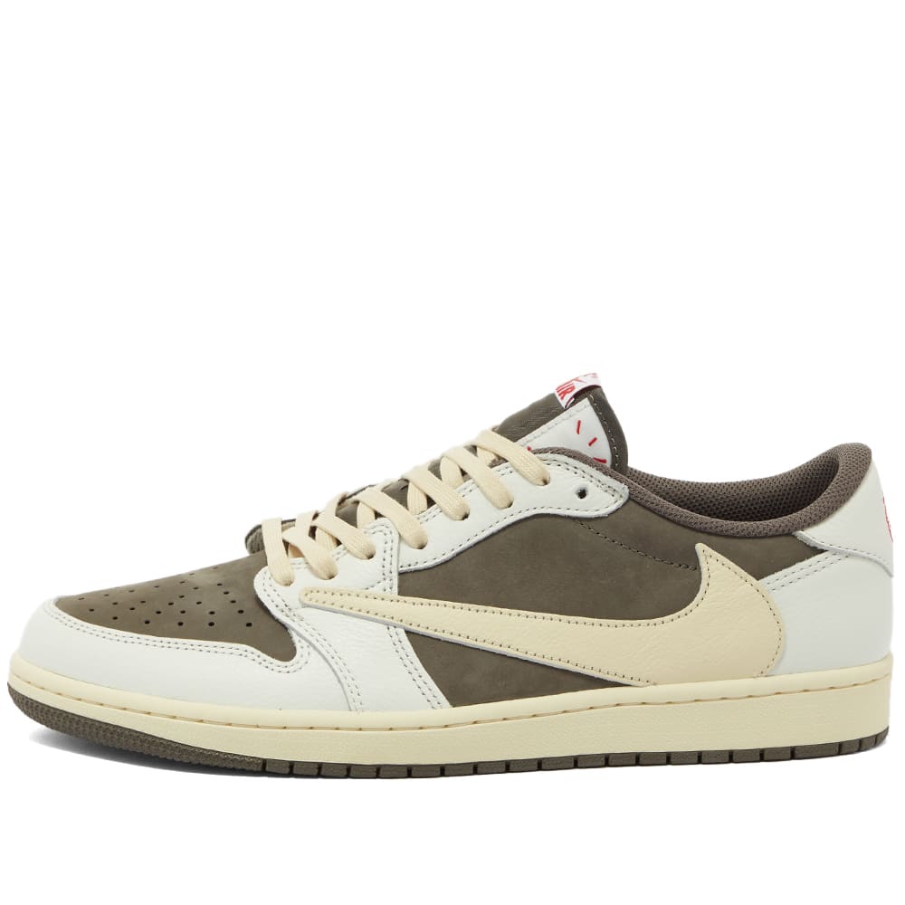 Air Jordan x Travis Scott 1 Low Sail, Red, Ridgerock & Muslin | END. (KR)