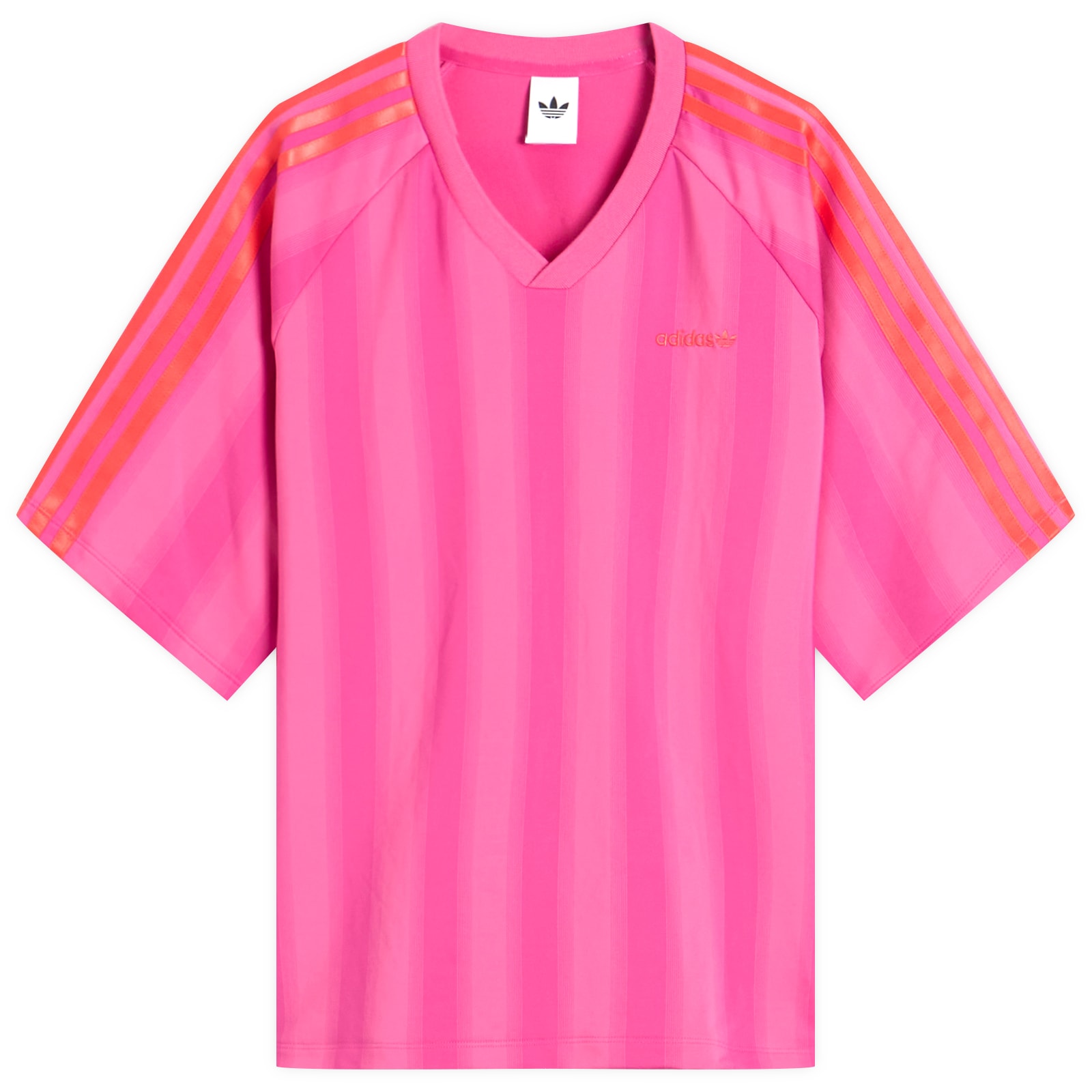 Adidas Women's Semi Lucid Fuchsia Loose Linear T-Shirt