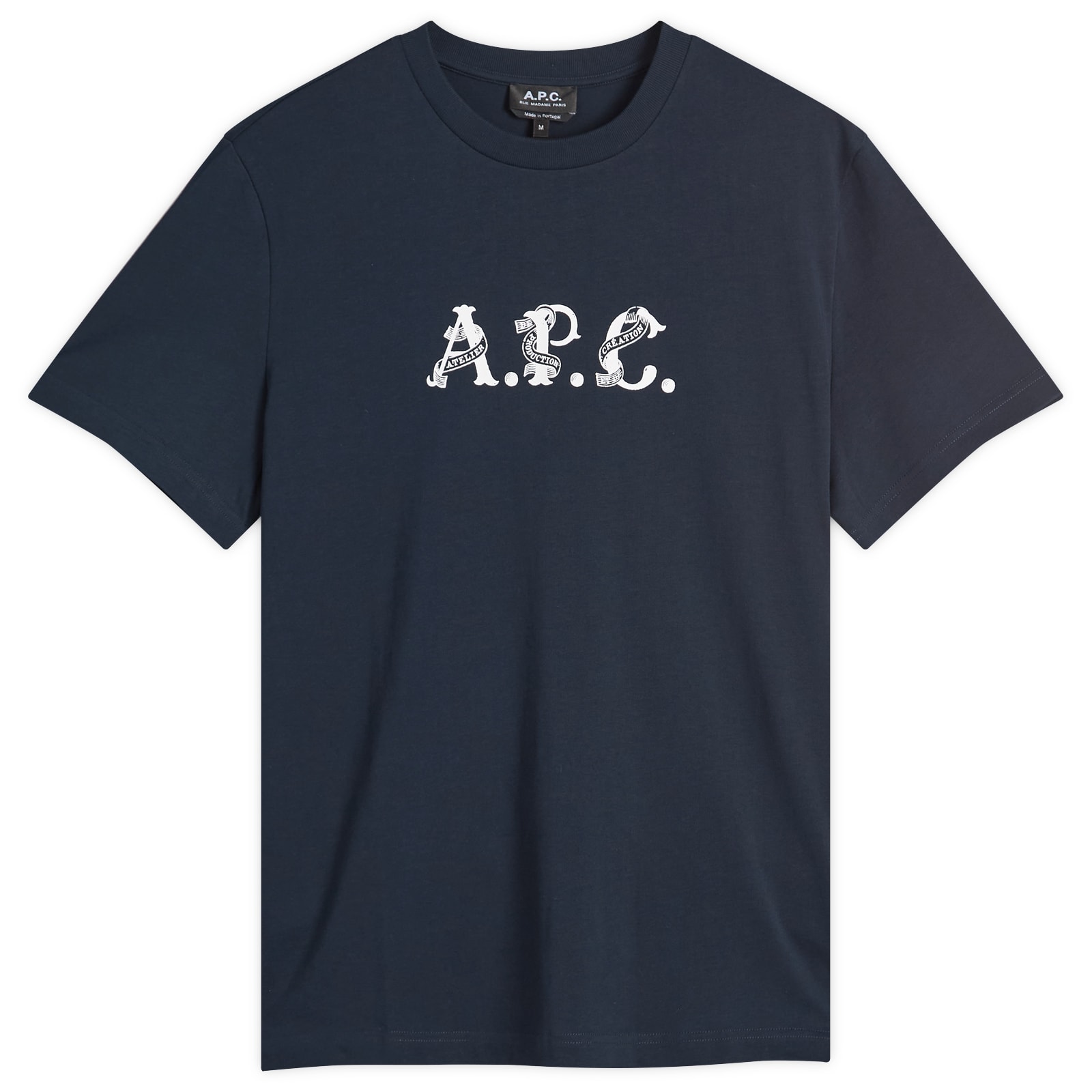 A.P.C｜ (Oscar Floral Logo T-Shirt (COGCK H26511 AAD)) Oscar T-Shirt in Ecru | A.P.C. | EQVVS