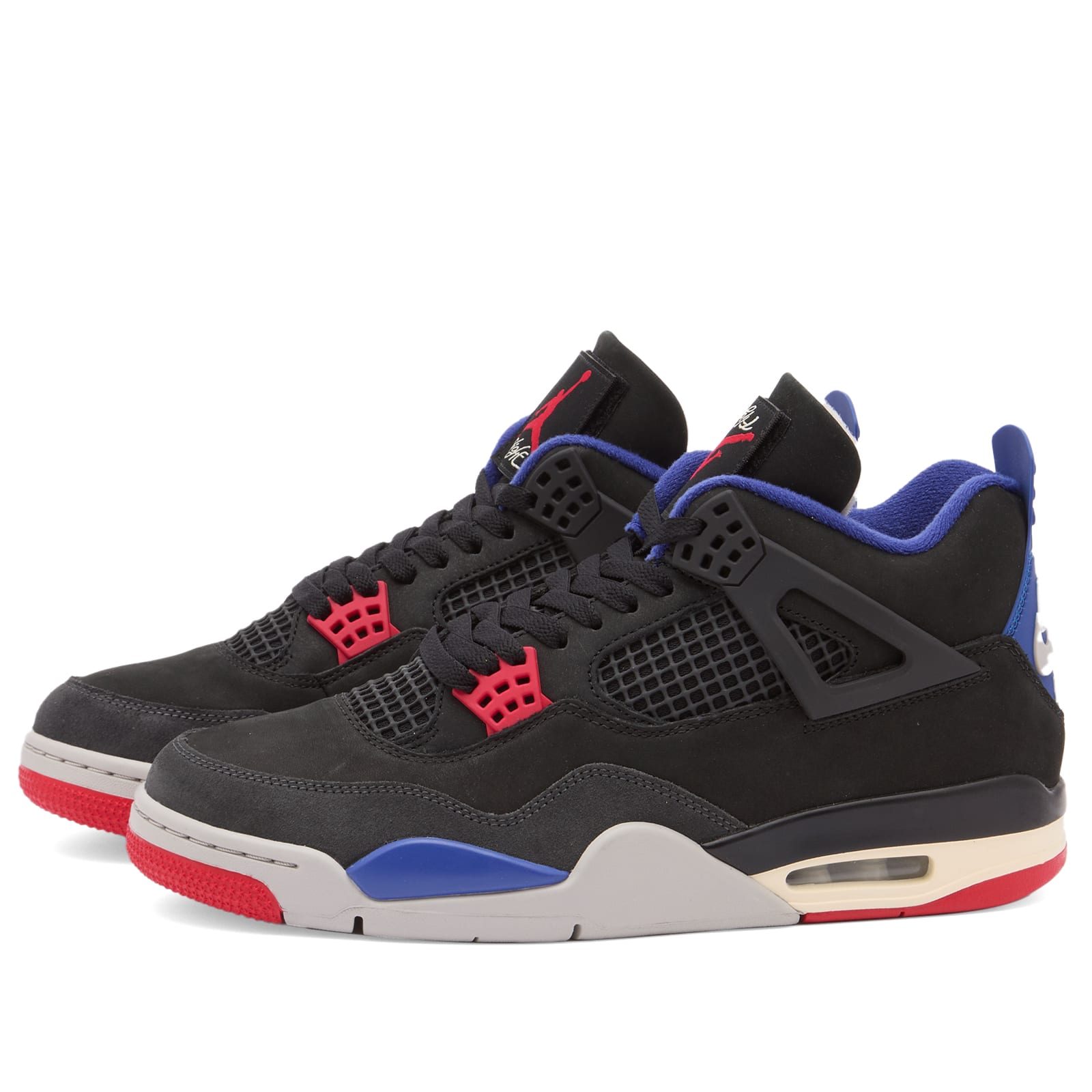 Air Jordan 4 Retro Og Rmstd Sneaker Black/Red/Grey - Curated Menswear
