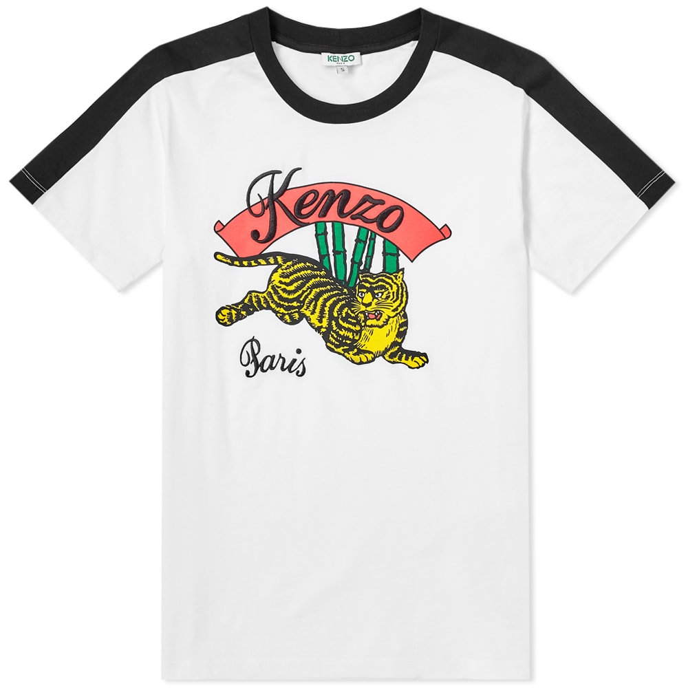 Kenzo Taped Jumping Tiger Tee White | END.