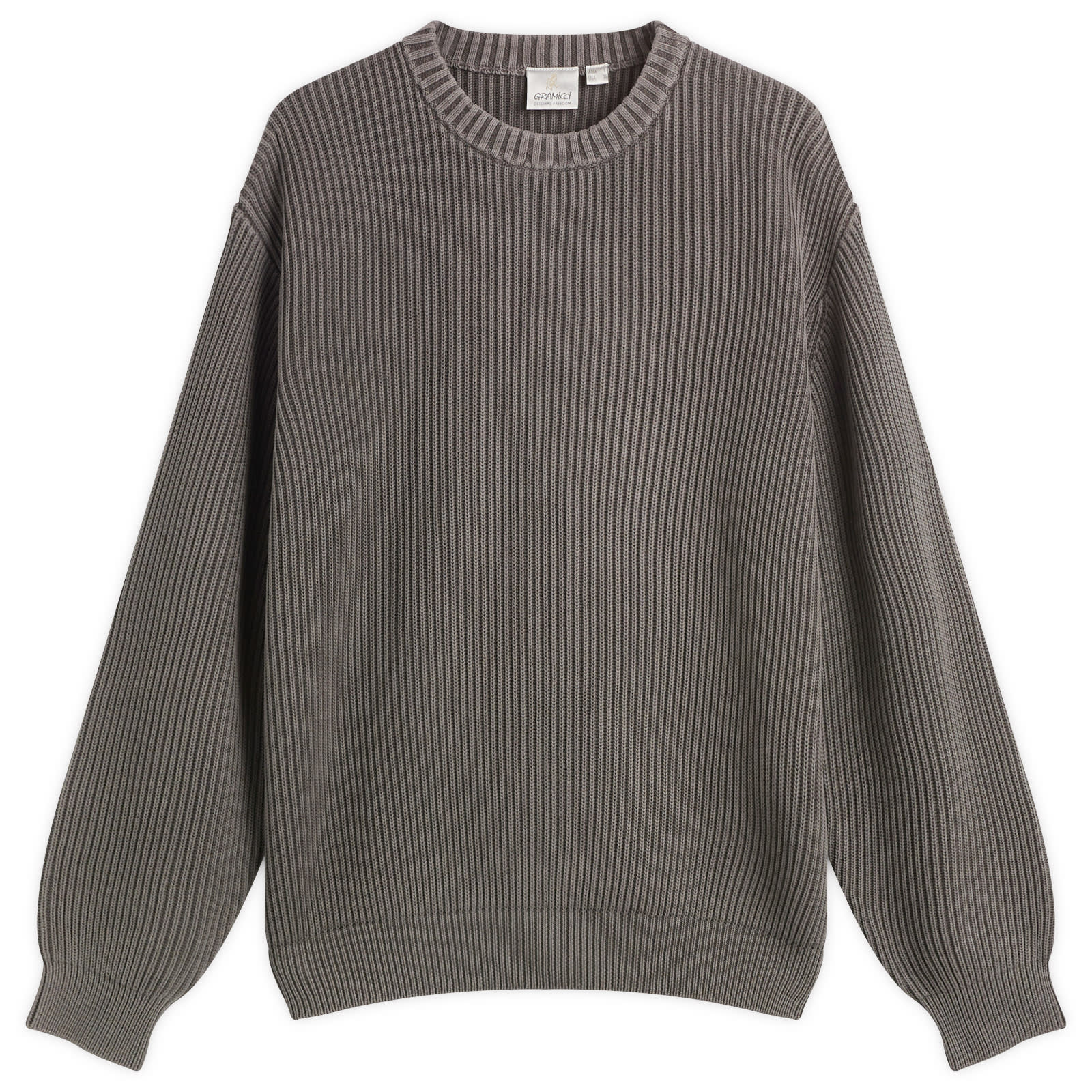 Gramicci Men's Cotton Knit Sweater Grey - Curated Menswear