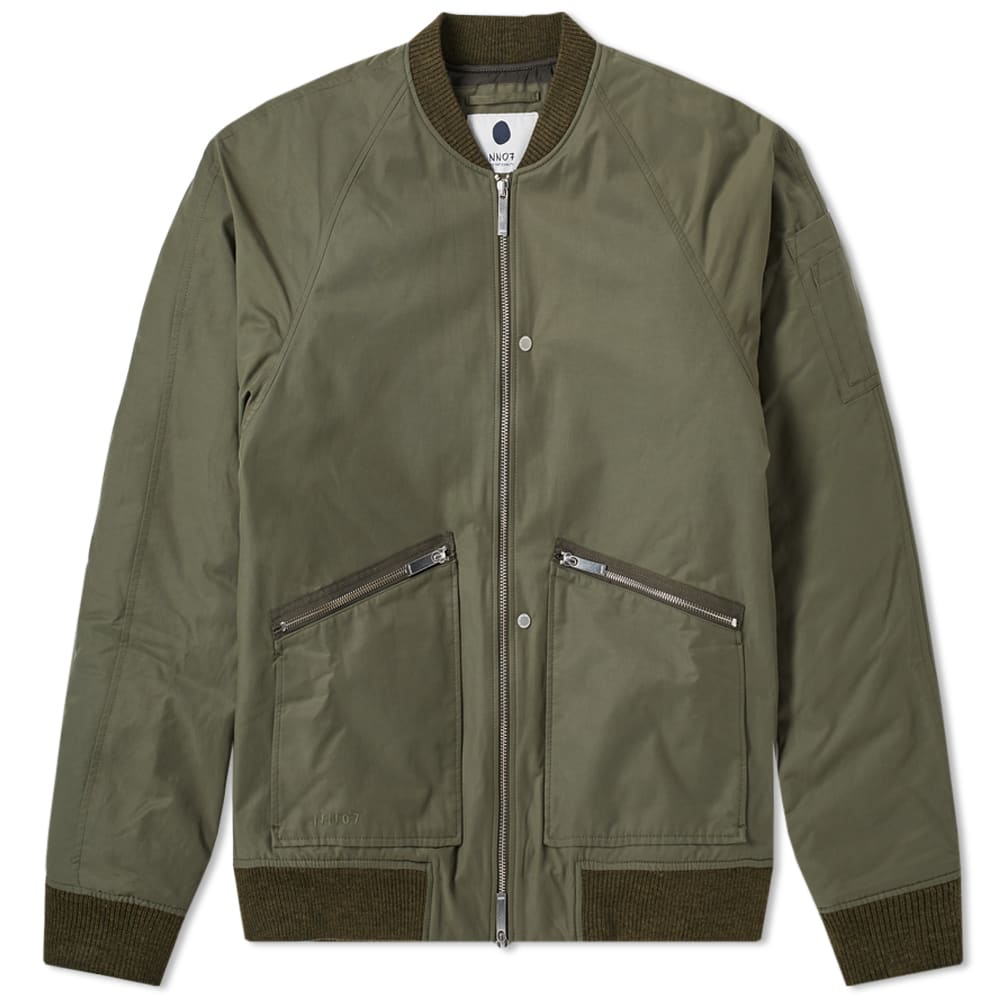 NN07 Lance Bomber Jacket Olive Green | END.