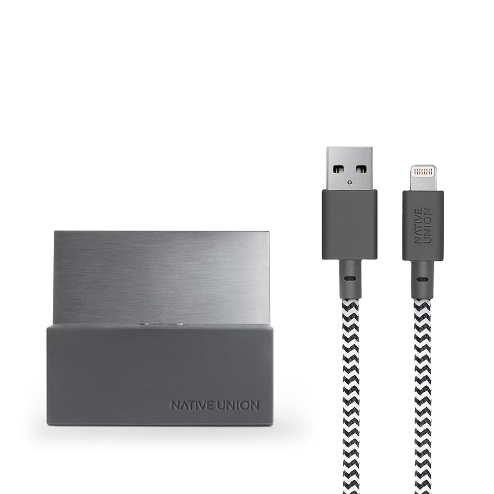 Native Union iPhone Lightning Dock+ Slate | END. (US)