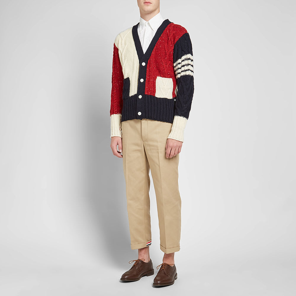 red white blue cardigan