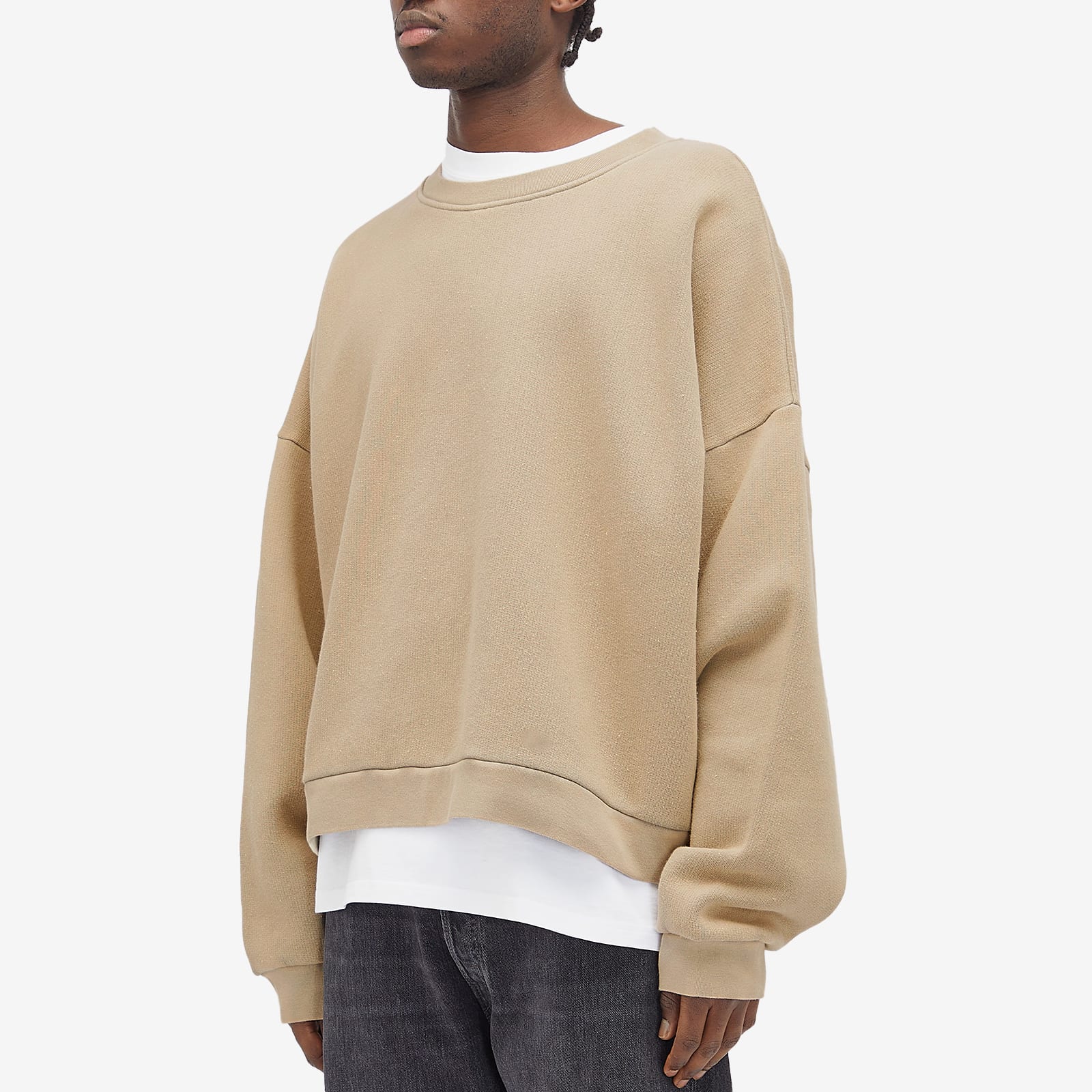 Acne Studios Men's Fester U Vintage Sweat Concrete Grey Curated
