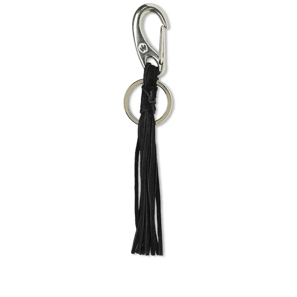 Trimmed with supple suede tassels, Maple deliver this textured key chain this season. Made in Canada, this robust accessory is secured with trusty silver-tone hardware.

Suede Leather Tassels
Carabiner Clasp
Key Ring
Made in Canada
