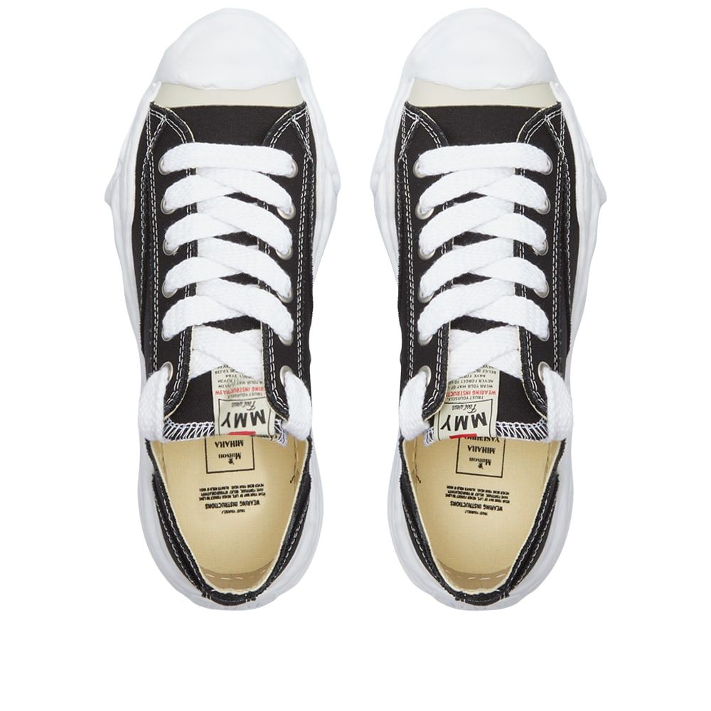 Mihara Hank Low Original Sole Toe Cap Canvas Sneaker Black END. (JP)