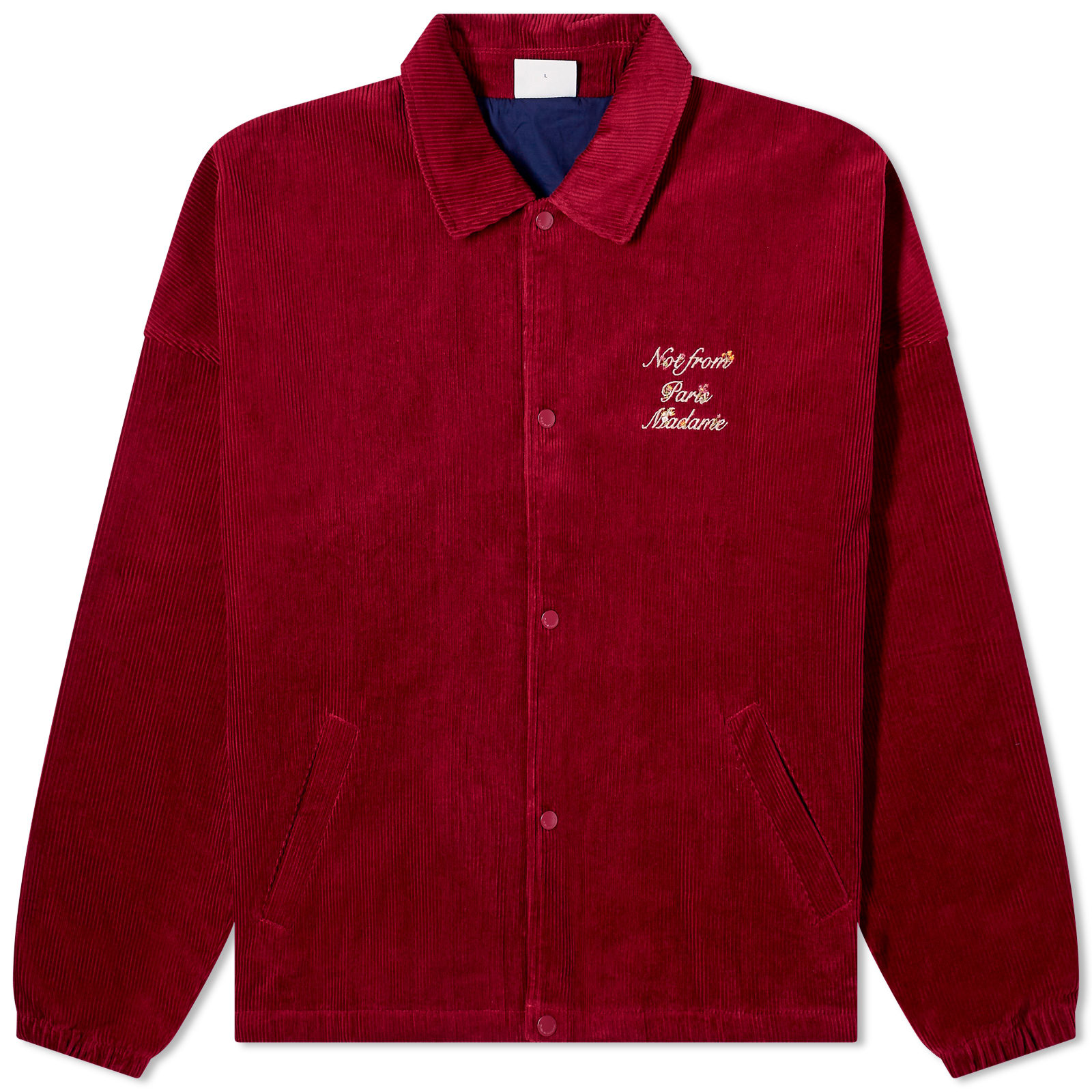 Drôle De Monsieur Presented by END. Corduroy Jacket Bordeaux