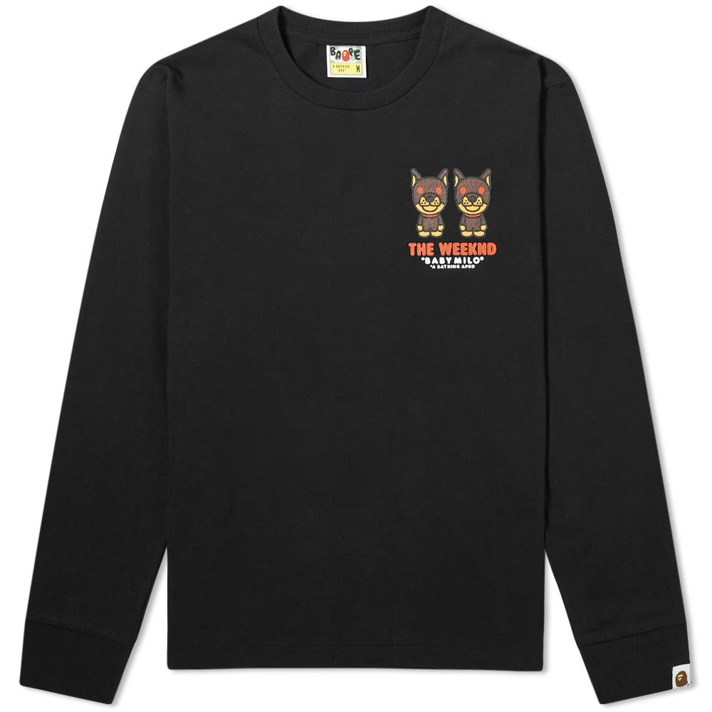 トップス BAPE X THE WEEKND MILO LS TEE SIZE L Buy BAPE x XO The Weeknd Baby Milo Tee 'White' - 2F73 110