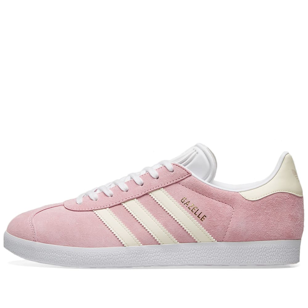 adidas gazelle pink and white