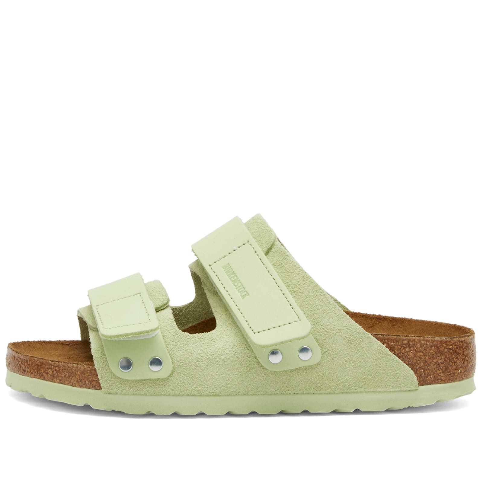 Birkenstock Uji Sandal Faded Lime Birkenstock Arizona Soft Footbed faded lime suede main image 4
