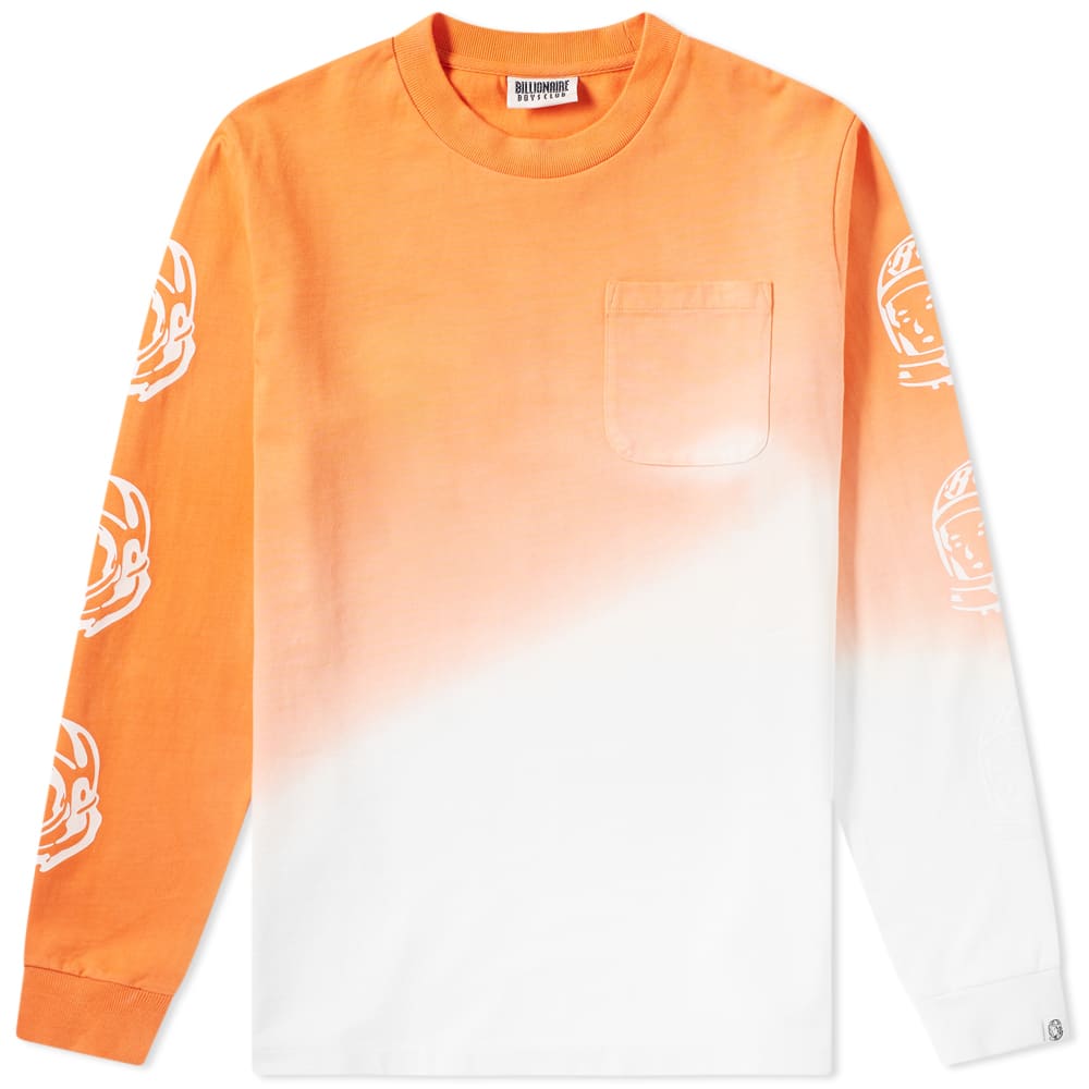 Channeling the brand's playful approach to streetwear, Billionaire Boys Club deliver this bleached coral tee. Fading from orange to white, the everyday staple is embellished with the label's synonymous astronaut motif along the sleeves, whilst a patch pocket to the chest adds a functional touch. 

100% Cotton
Patch Pocket
Printed Branding 
Ribbed Crewneck & Cuffs