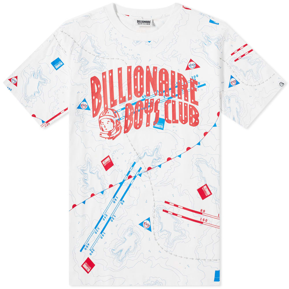 Arriving in white, this short sleeve tee from Billionaire Boys Club combines their street style credentials with nautical design cues. Inspired by French explorer, Jacques Cousteau and his Calypso voyages, the tee is printed with nautical branding throughout; signed off with the streetwear label's iconic arch logo to the chest for a bold finish. 

100% Cotton
Ribbed Crewneck 
Printed Branding