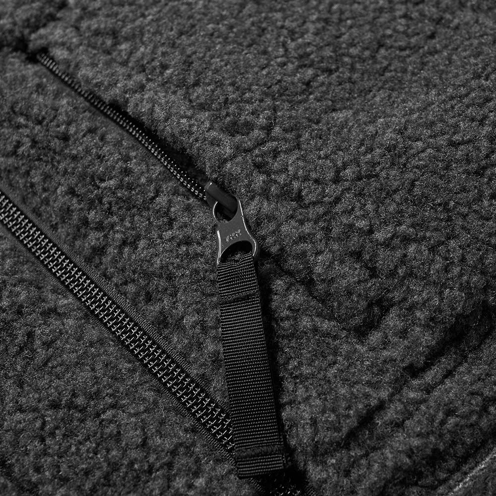 Cav Empt Fleece Zip Vest Black END.