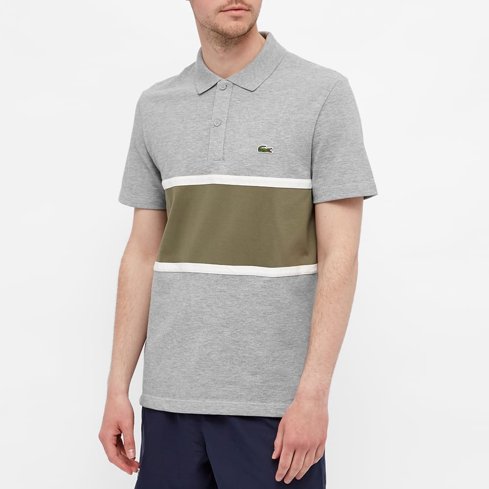 lacoste polo shirt khaki