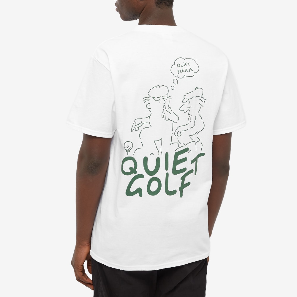 Quiet Golf Quiet Please Print Tee White END. (KR)