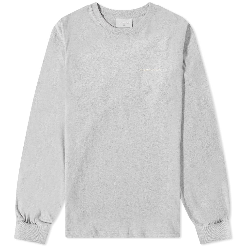 ★thisisneverthat★ that Village Tee Heather Grey TN251TTSST thisisneverthat Onyx Logo Tee in Heather Grey | Commonwealth