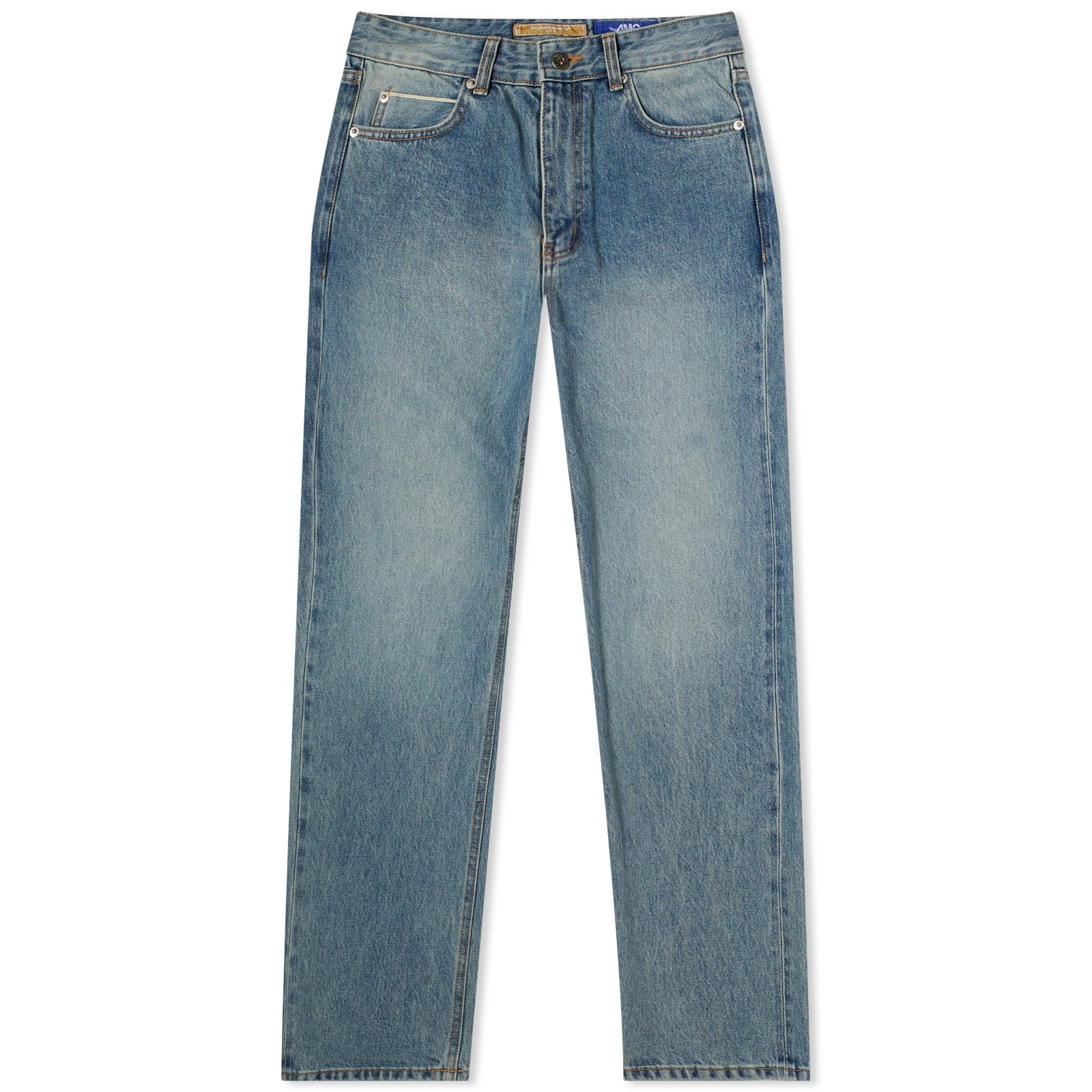 FrizmWORKS OG Selvedge Regular Denim Jeans Light Blue | END