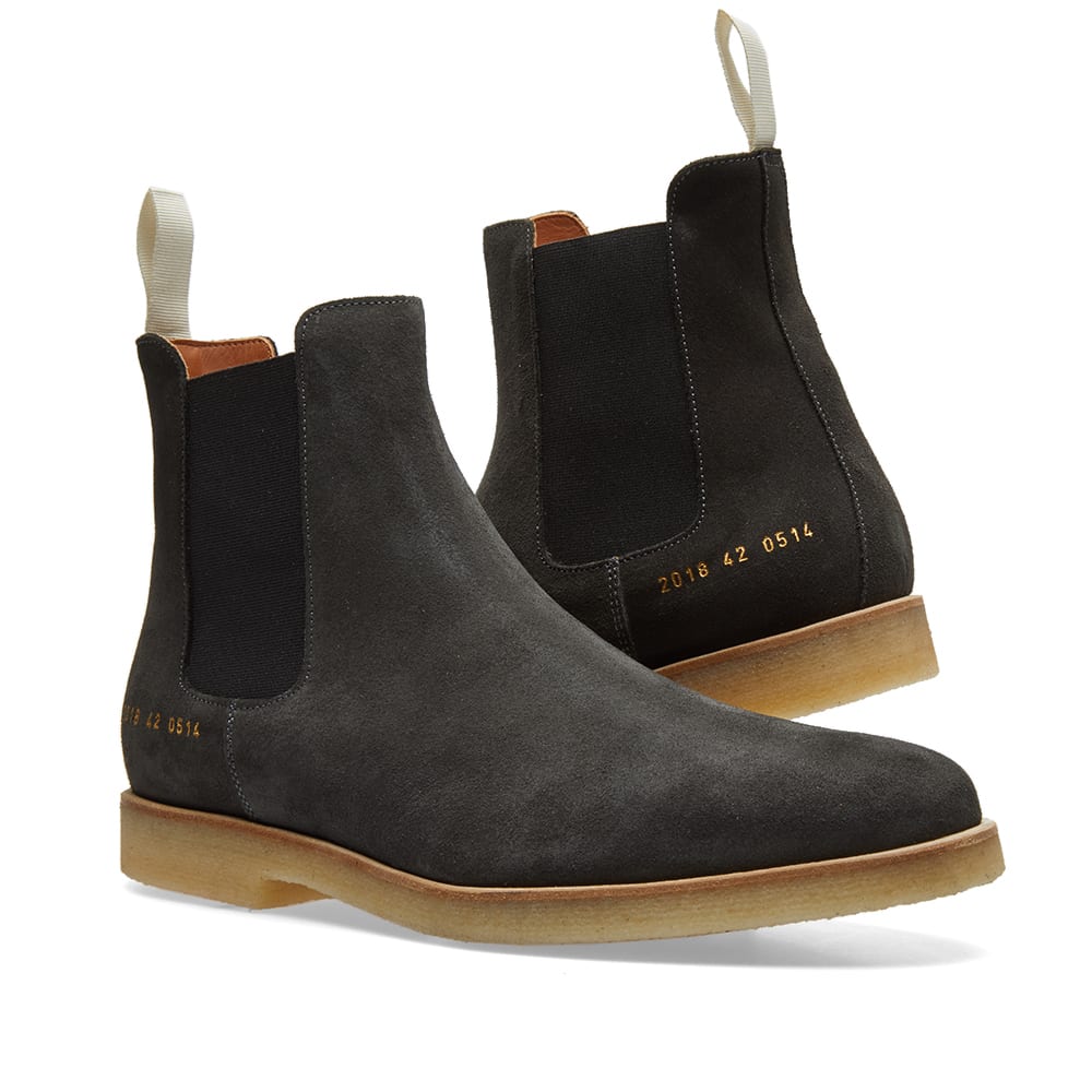 Common Projects Chelsea Boot Suede Washed Black | END. (US)