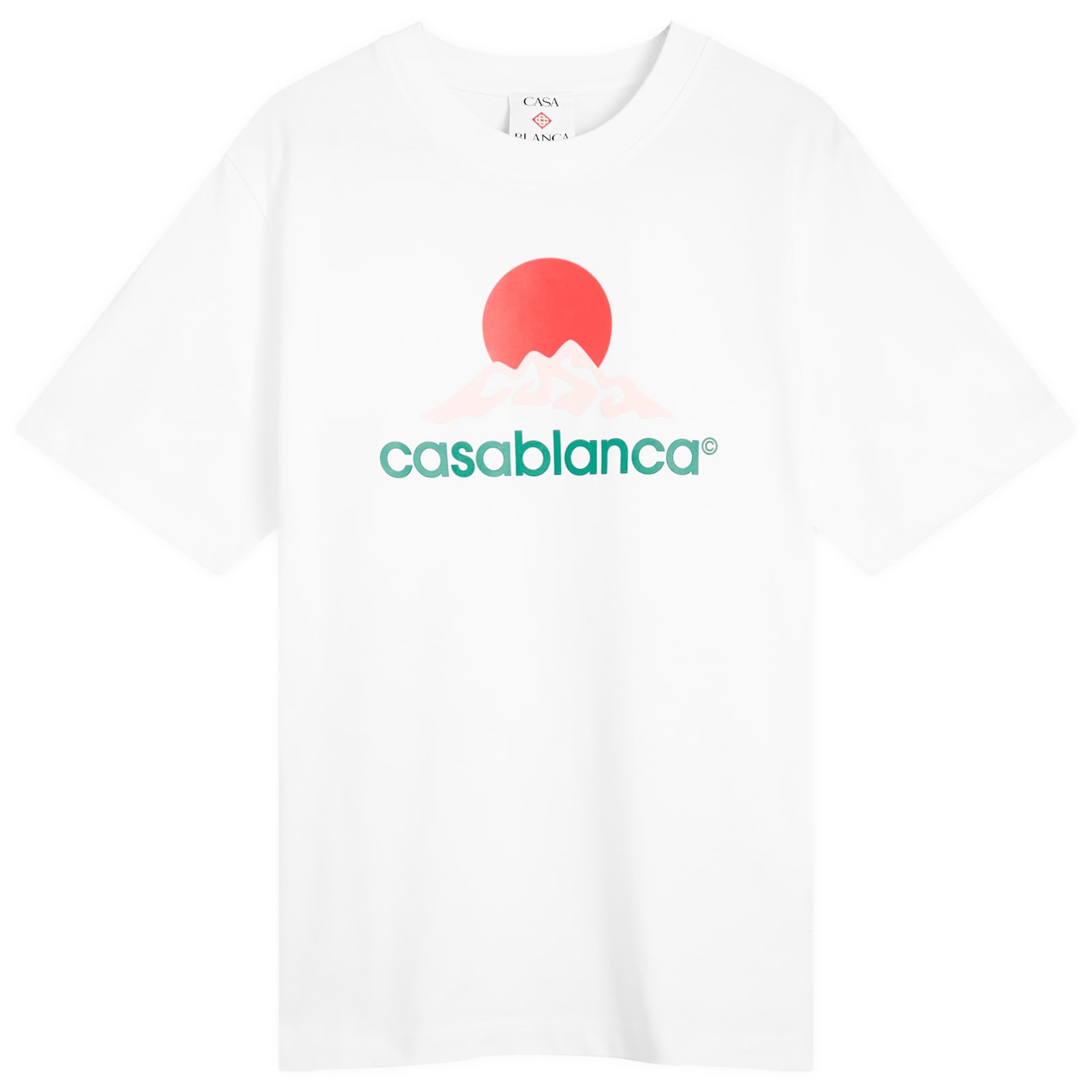 Casablanca MPF25JTS00104MONTAGNEONDULEE 関税送料込 Casablanca Montagne Printed T-Shirt White | END. (US)