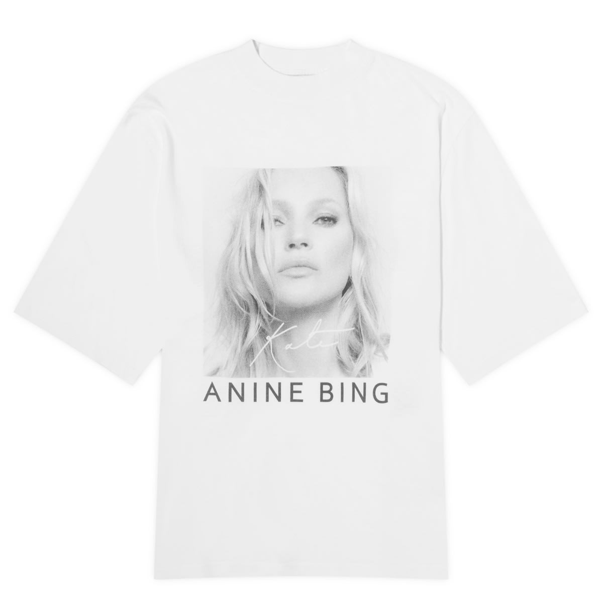 Anine Bing AVI Kate Moss T-Shirt White | END. (US)