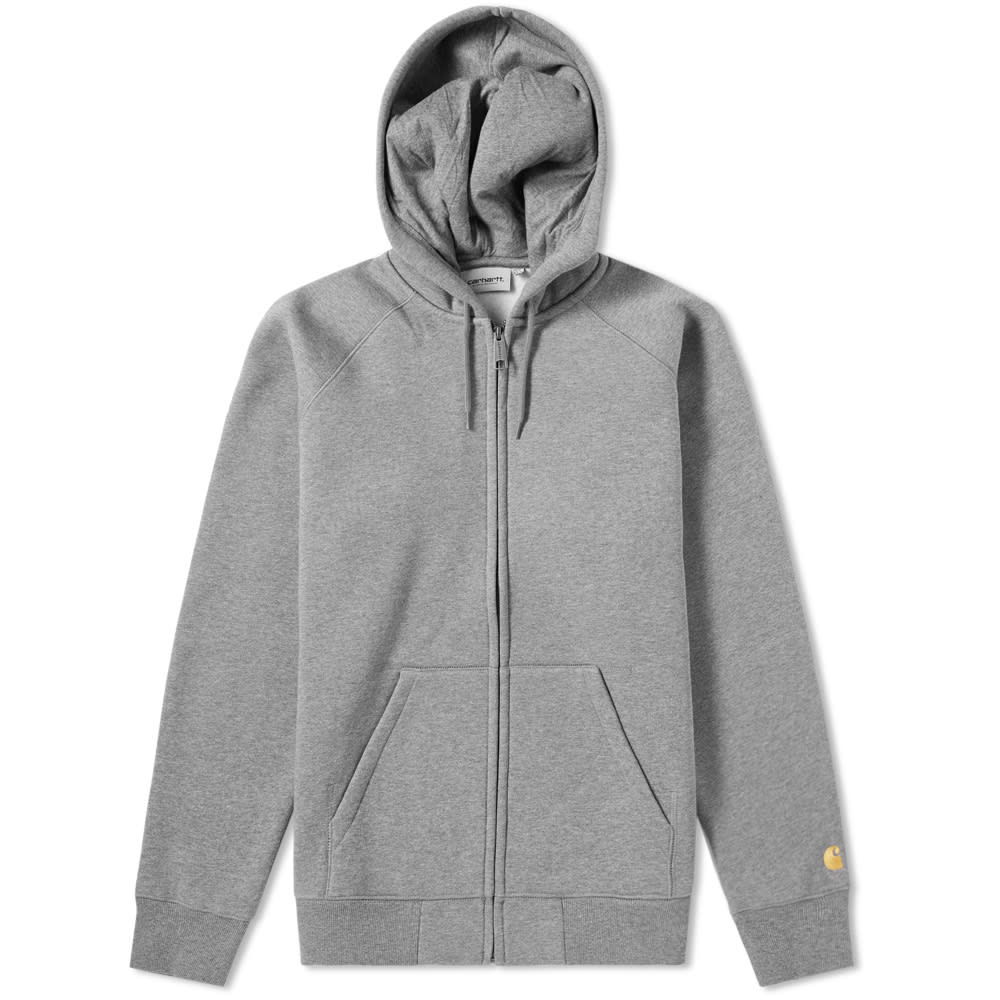 Carhartt WIP Hooded Chase Jacket Dark Grey Heather & Gold END. (ES)