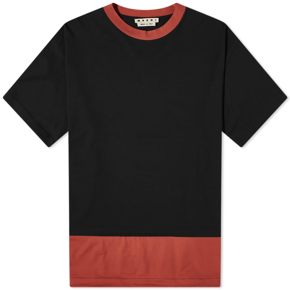 Marni Logo Layered Tee Marni Logo Layered Tee