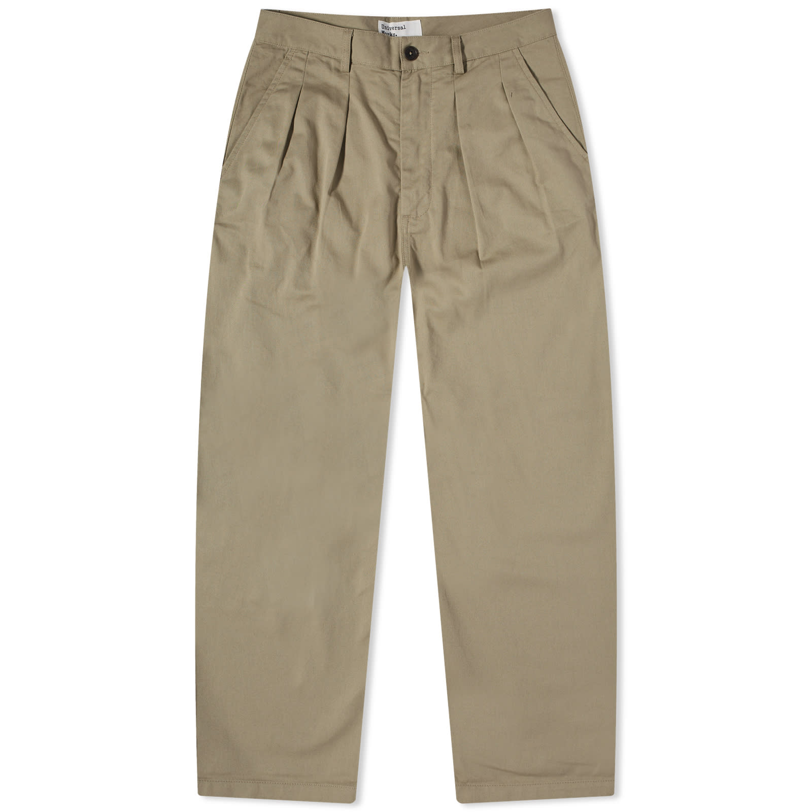 Universal Works Twill Double Pleat Pant Stone END.